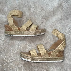 Steve Madden espadrille type sandal with ankle strap
